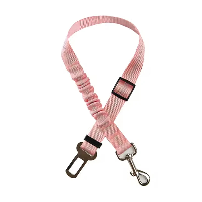 High Grade Dog Car Safety Belt Dog Safety Belt with Damping Belt and Reflective Line Adjustable Length Suitable Any Dog