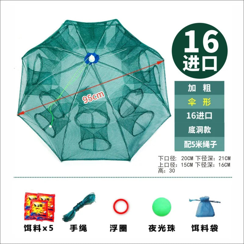 Shrimp cage fish net umbrella net fish shrimp  crab  yellow eel cage fishing loach cage yellow