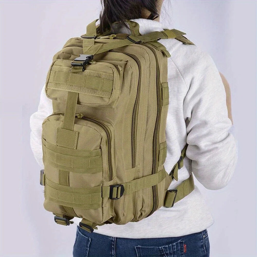 30L outdoor Molle backpack canvas backpack camping hiking bag