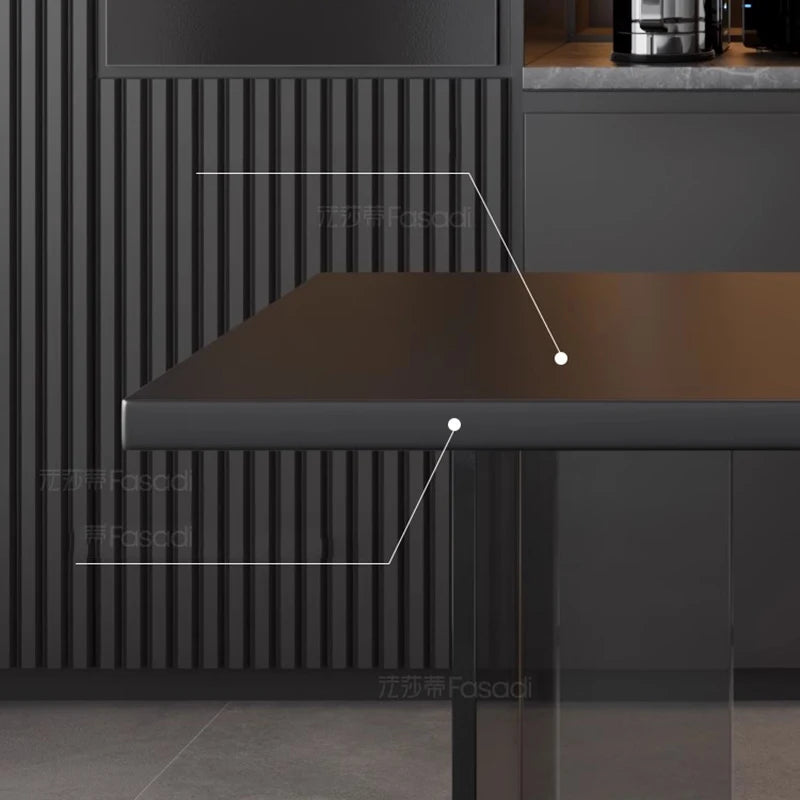 Modern Simple Dining Tables Vintage Luxury Camping Living Dining Tables Nordic Black Conjuntos De Sala De Jantar Furniture