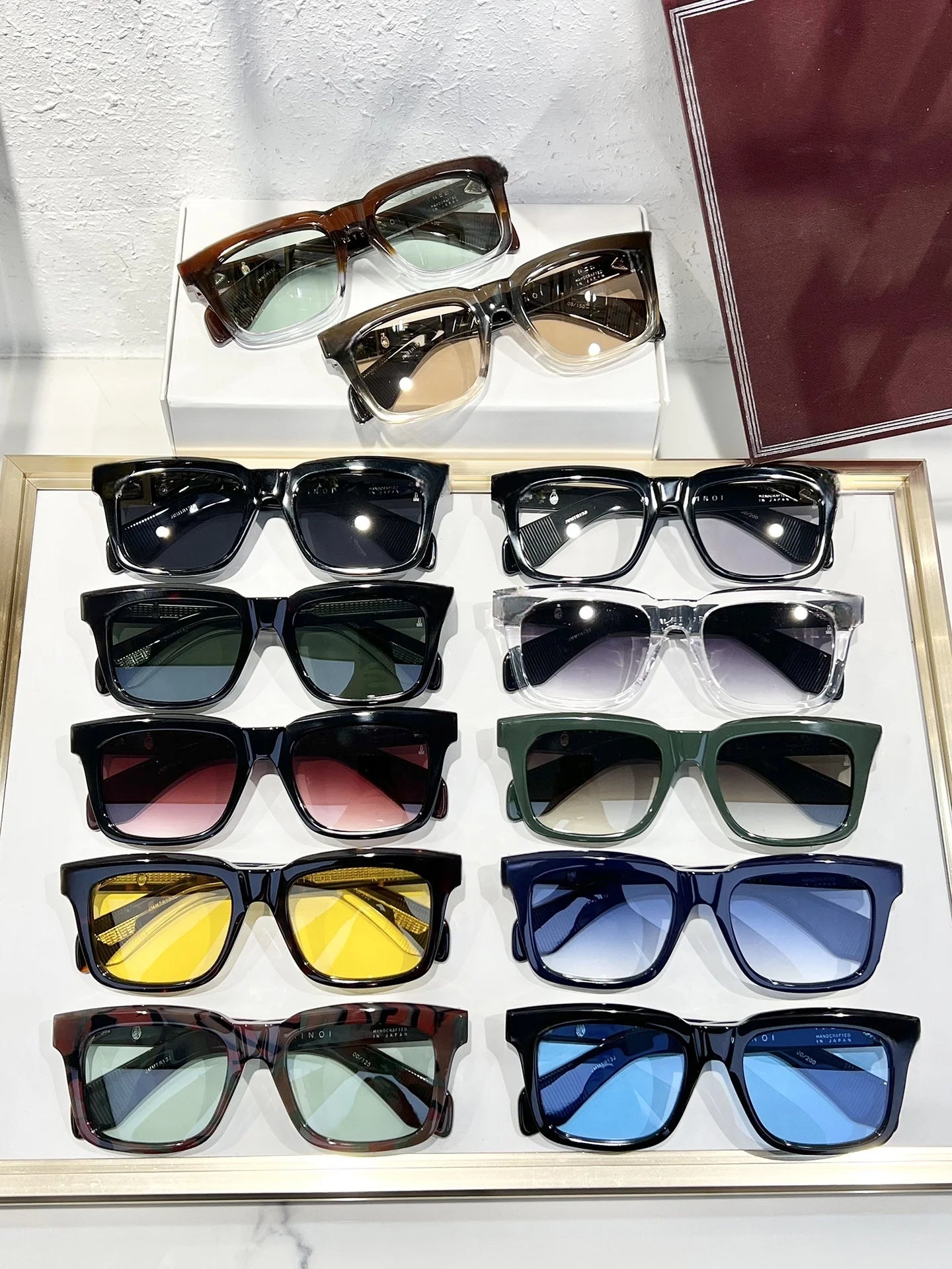 TORINO Epoxy Sunglasses 2025 New Arrival Japanese Handmade Square Frame UV400 Unisex Fashion Eyewear for Vacation