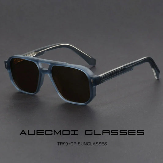 Vintage Punk Pilot Square Sunglasses Women For Men Fashion Luxury Brand Designer Shades Outdoor Driving Popular Male Sun Glasses