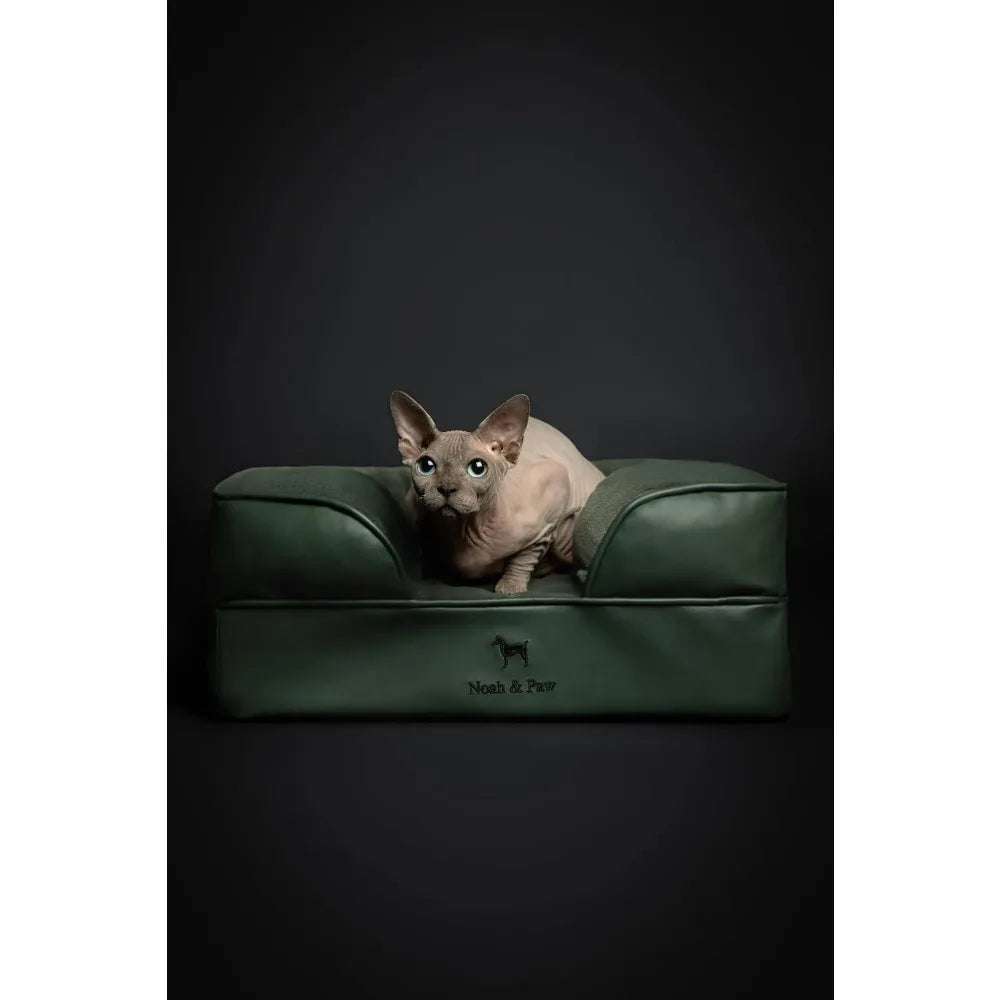 NOAH & PAW Small Dog Bed, 20x15x8 Inch, Cat Bed for Indoor Cats, Orthopedic Eggshell Memory Foam Infused with Cooling Gel, Water