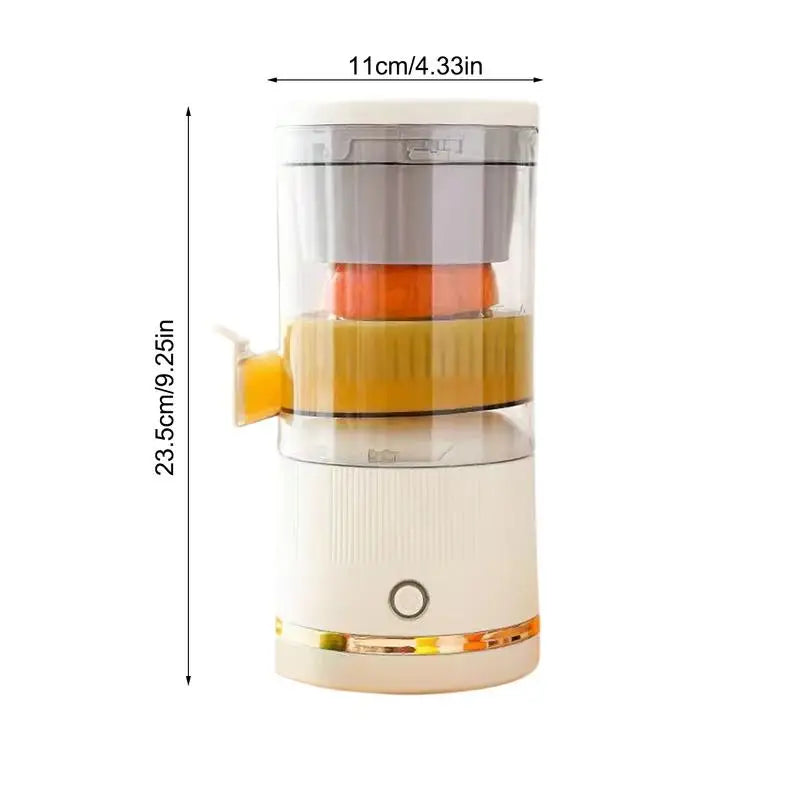Electric Fruit Juicer Portable Single Auger Juicer Automatic Separation USB Charge Orange Fruit Automatic Separation Juicer