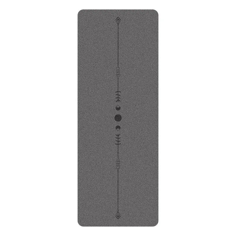 5mm Thick Yoga Mat with Textured PU Surface & Natural Rubber Base - Anti-Slip, High-Density Fitness Mat for Home/Pilates (Alignm