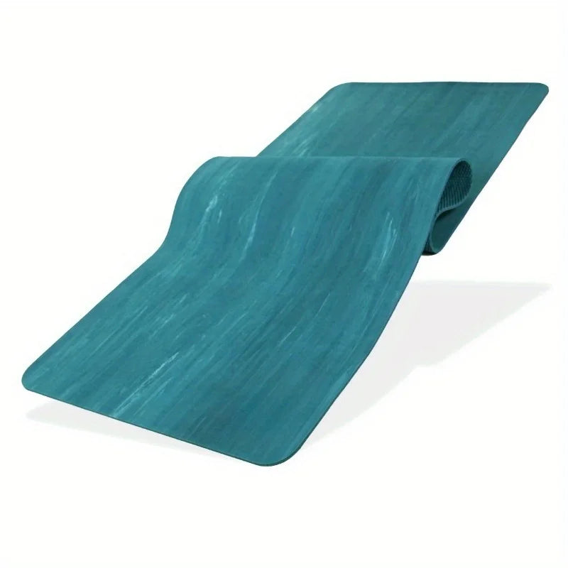 4mm rubber yoga mat with non-slip pattern for high intensity workouts