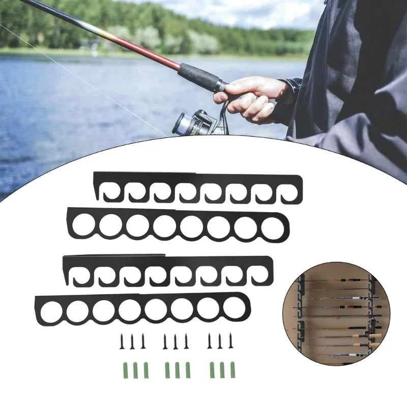 Fishing Rod Holder Wall Ceiling Fishing Rod Storage Rack Horizontal Fishing Rod Overhead Hanger Fishing Rod Holder Stand