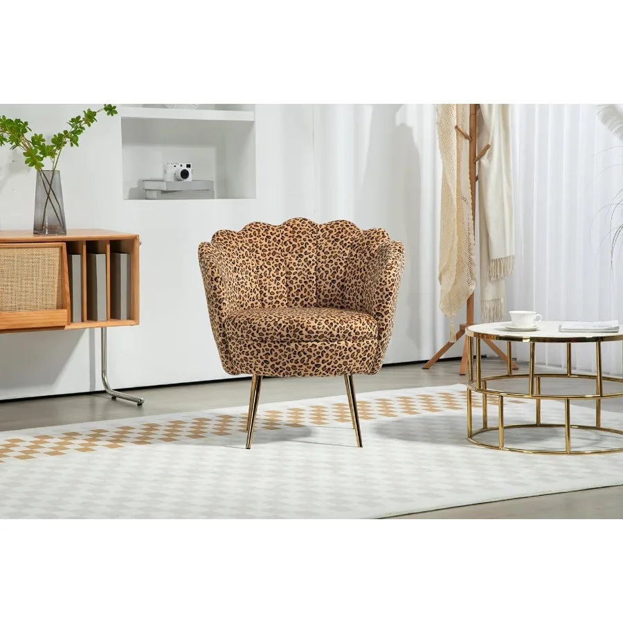 Moderccent Velvet Chairs Comfy Upholstered Vanity for Bedroom Armchair Dining with Golden Metal Legs Desk Chair Makeup Chairs f