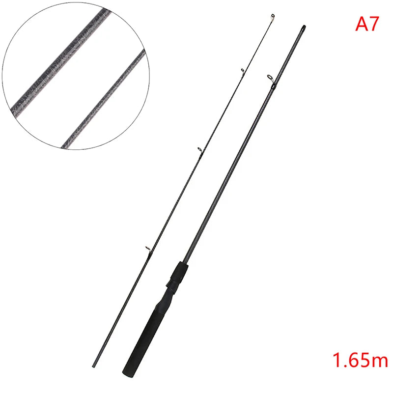 Fishing Lure Rod 1.65/1.8/2.1M Spinning Rod Fishing Rod New Design Carbon Fiber Spinning Baitcasting Fishing Pole