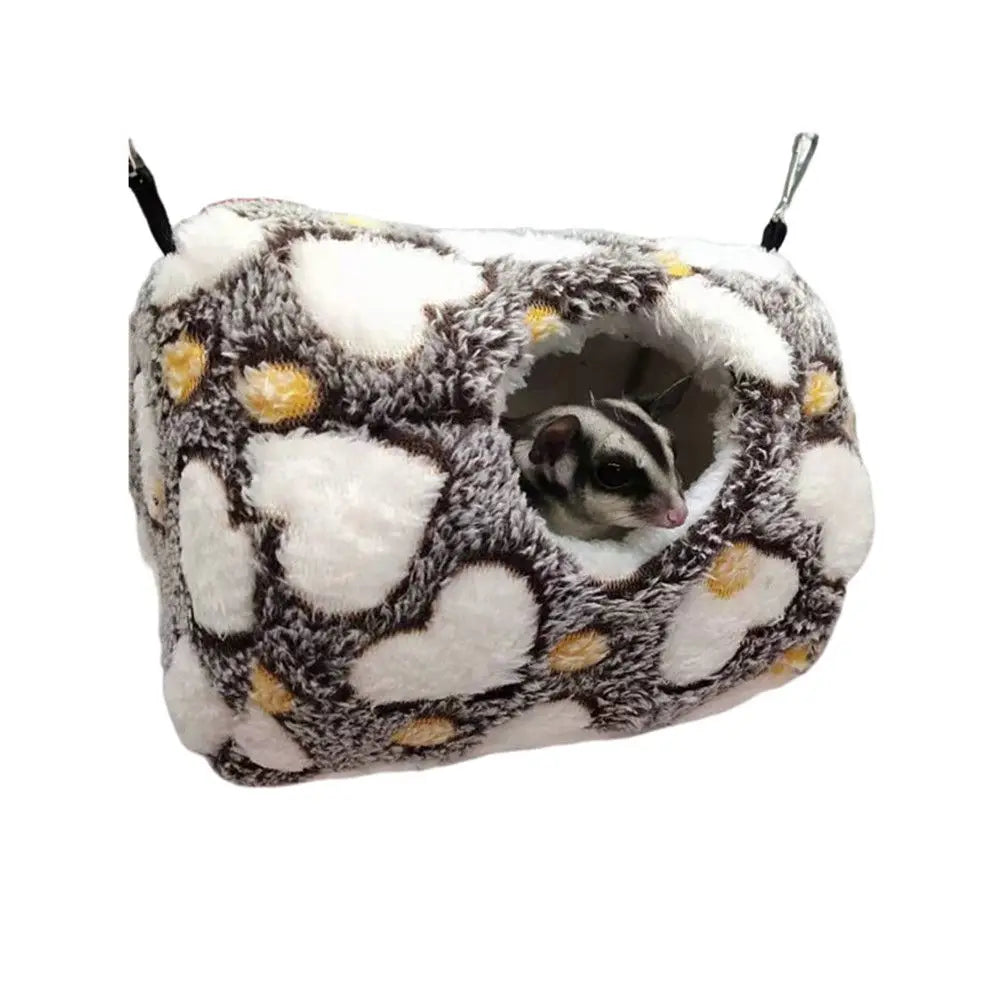 Pet Supplies Hanging Bird Nest Plush Squirrel Beds Hamster Cage Pet Hammock Pet Sleeping Bag