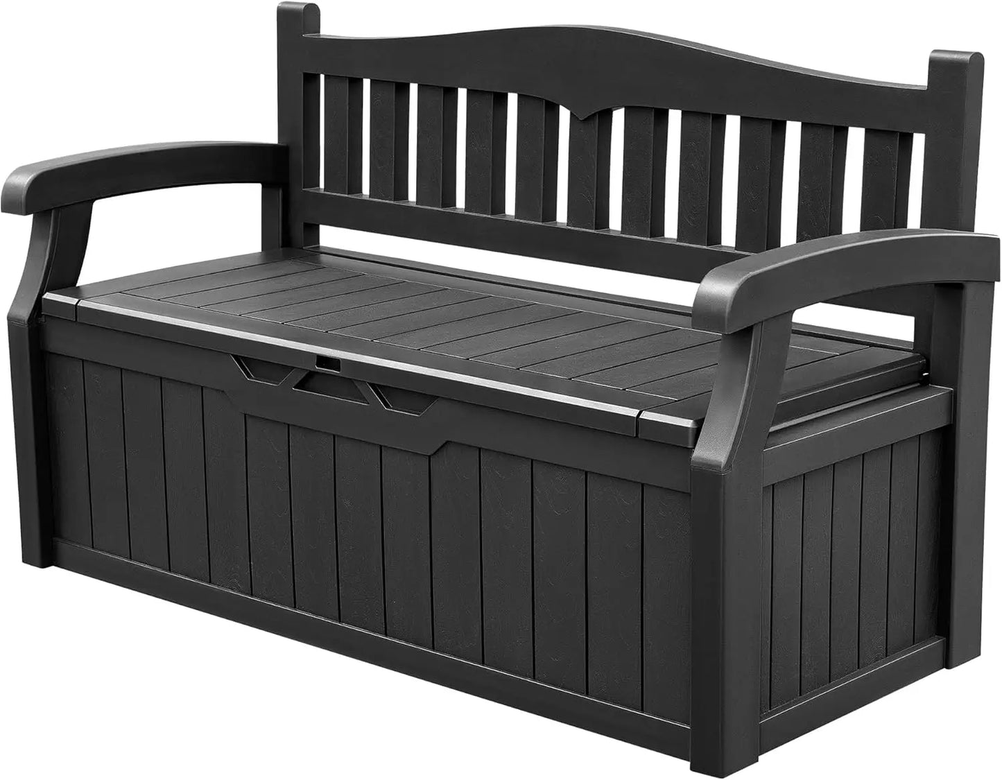 Storage Bench Deck Box Lockable for Patio Furniture,Garden Decor and Outdoor Seating for Cushions, Garden Tool and Pool Supplies