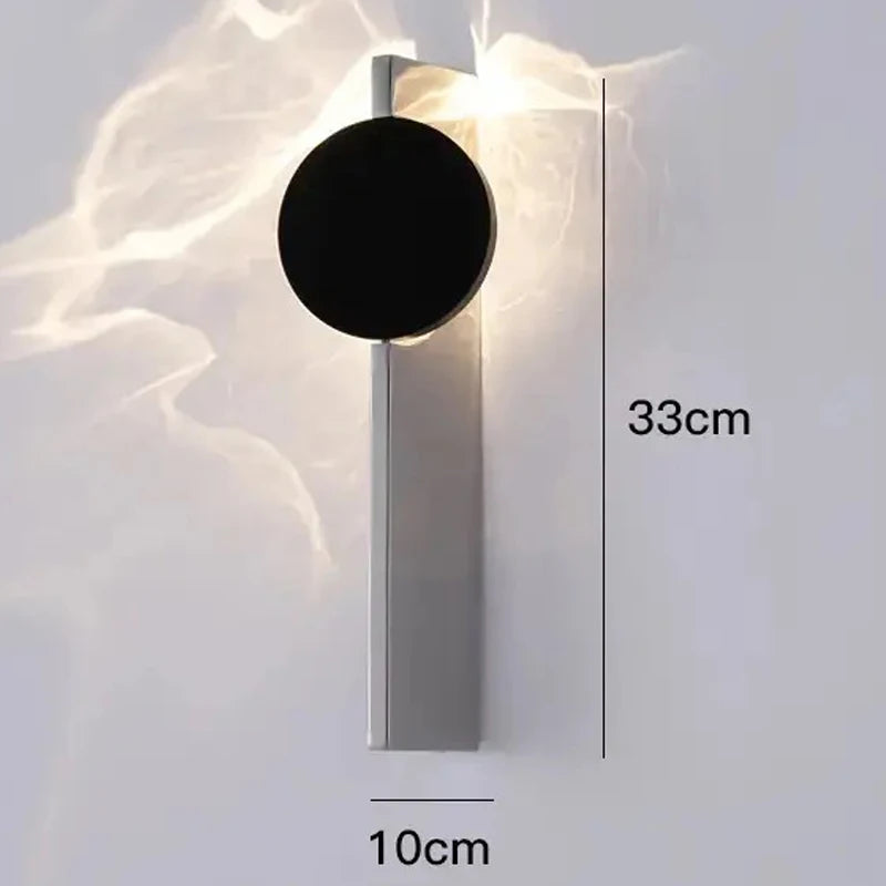 Italy Wall Lamp Bedroom Angel Eyes Revolving Living Room Background Stainless Steel Wall Staircase Lamp Bedside Atmosphere Light