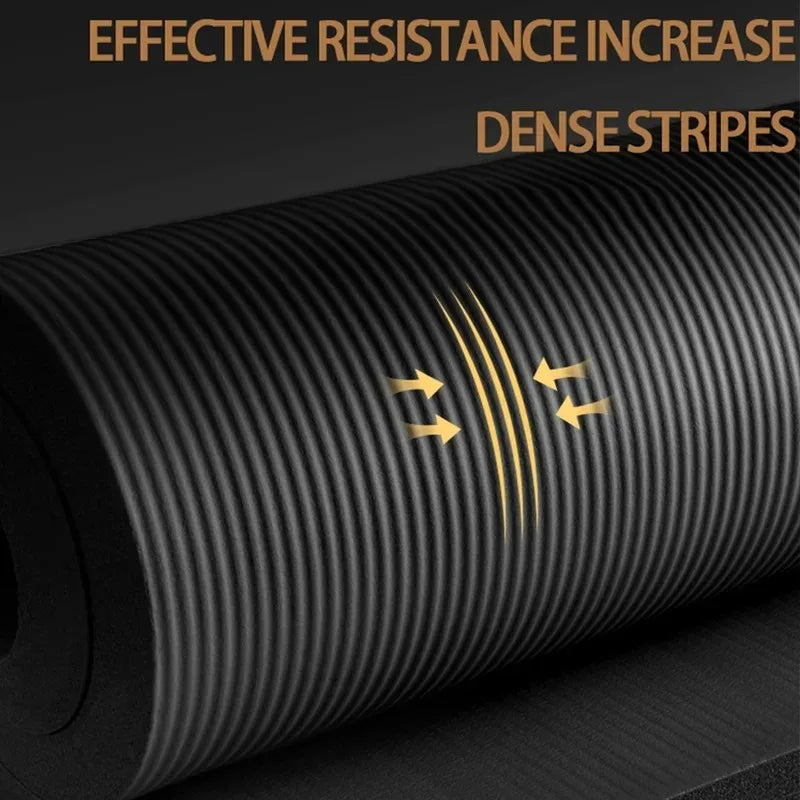 Yoga Mat Pilates Fitness Mat 15mm Thicknes Non Slip Yoga Cushion Travel Fitness Exercise Pad for Women Home Gym Floor Workout