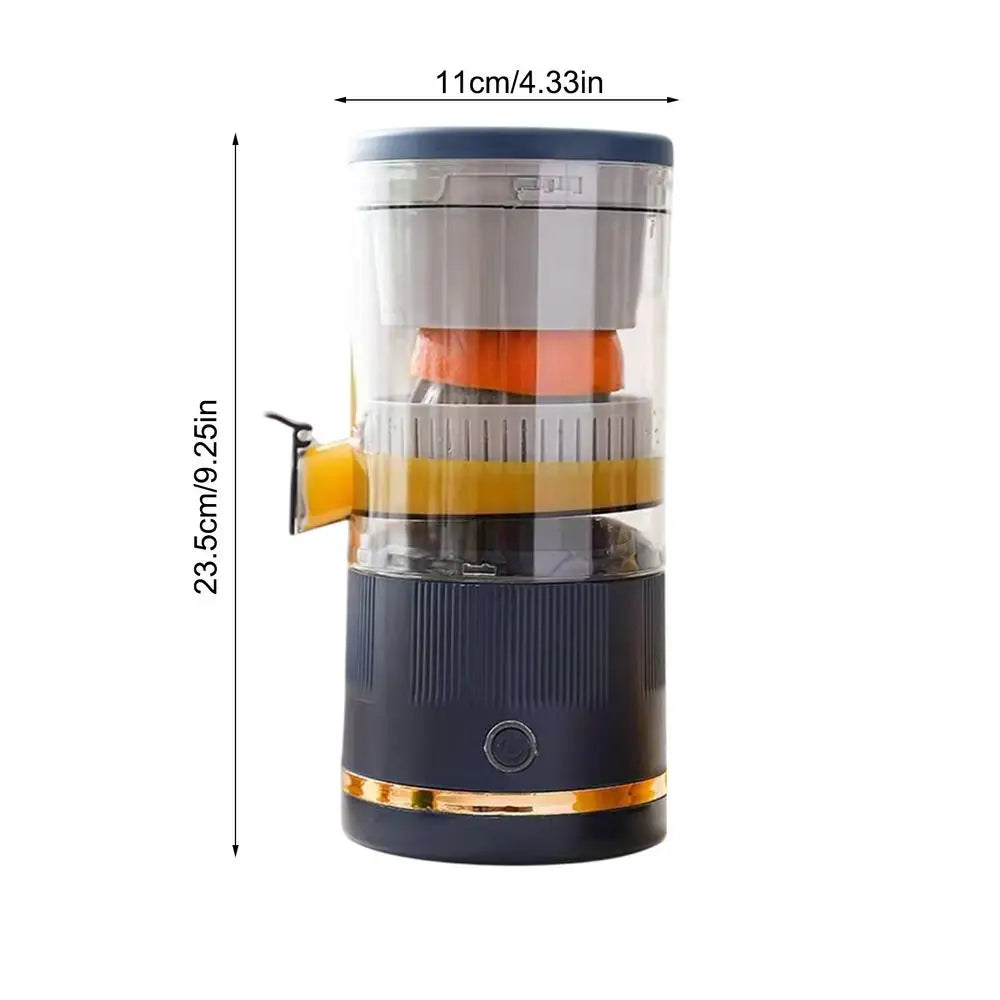 Electric Fruit Juicer Portable Single Auger Juicer Automatic Separation USB Charge Orange Fruit Automatic Separation Juicer