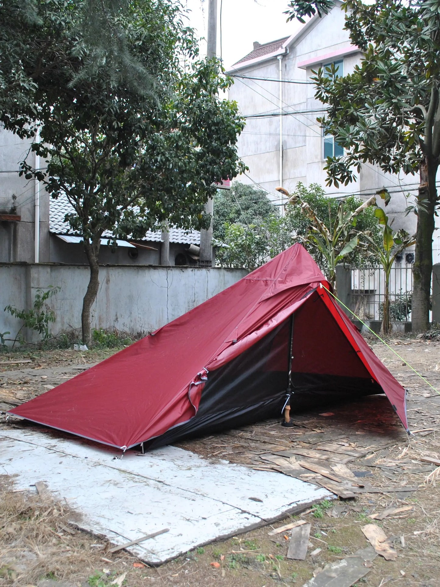 Ultralight Tent Solo Camping Tents, Trekking Rod is Not Included, 2 Layers, Lightweight, Portable to Carry