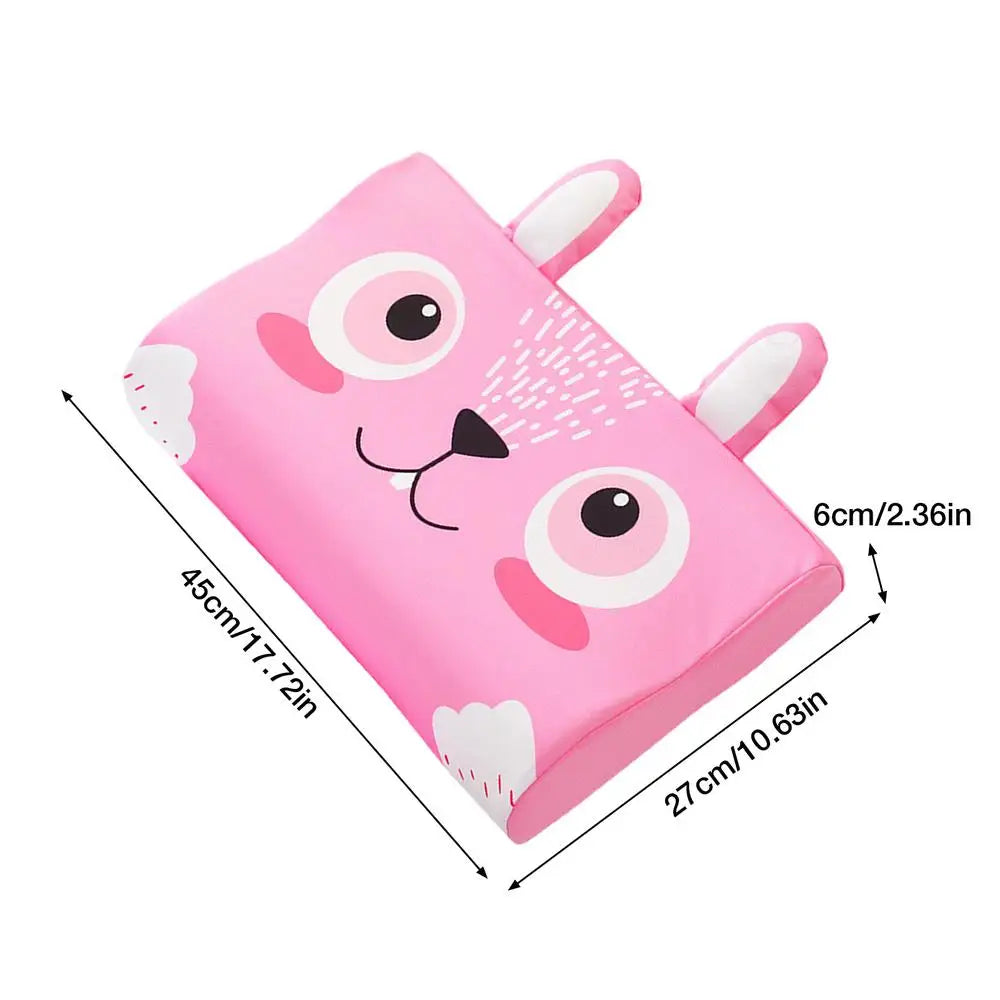 Kids Pillow for Sleeping Ergonomic Memory Foam Bed Pillow Breathable Nap Time Pillows Skin-Friendly Calming Cushion Pillow